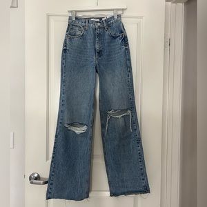 Zara wide leg denim
